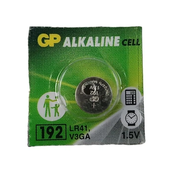 Батарейка таблетка щелочная 1.5V 192/LR41 блистер GP