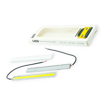 Ходовые огни 12V DRL COB 140х15мм WHITE Megalight