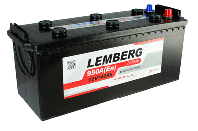 Аккумулятор LEMBERG battery 140 Ah/12V "3" (+ сверху)