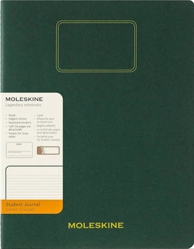 Тетрадь Moleskine Cahier Student XXL 21,6 х 27,9 см в лінію миртова зелена