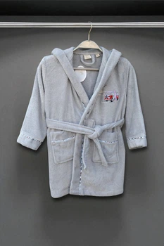 Халат для мальчиков Pupilla Jimmy 6-8 лет (122 - 134 см) Gri