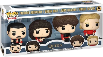 Набор фигурок 4 шт. Funko Pop! Rocks: Queen - Freddie Mercury, Brian May, John Deacon, Roger Taylor (889698706025)