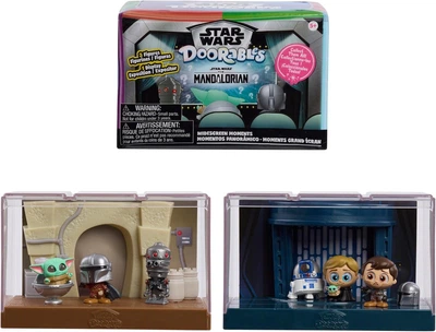 Набор из 3 фигурок в диораме Doorables Star Wars Widescreen Movie Moments Мандалорец (49765)