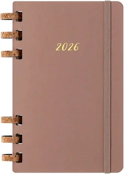 Щотижневик Moleskine 2026 Spiral середній 13 х 21 см мигдальний