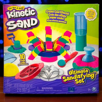 Набор песка для детского творчества - Kinetic Sand Цветные приключения