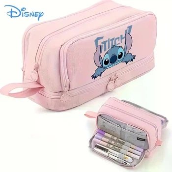 Пенал рожевий для школи Стич Стіч Stich