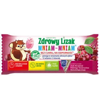 Льодяник Zdorowy Lizak Mniam-Mniam Вишня без цукру 1 шт