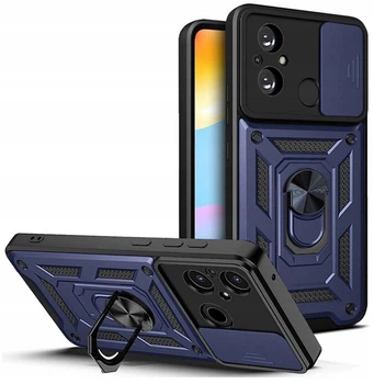 Чохол Camshield з кільцем-підставкою на Xiaomi Redmi 12C / синій