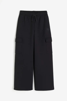 Спортивні штани карго для дівчинки H&M 158-164 розмір чорні 1217917001