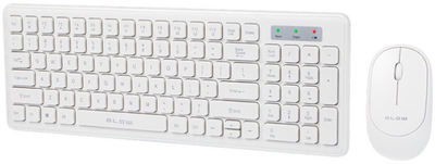 Zestaw bezprzewodowy Blow KM-5 White (5900804118473)