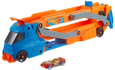 Грузовик Hot Wheels Молниеносный автотранспортер (HYT83) – игрушки