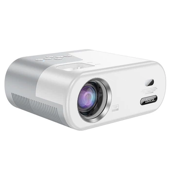 Проектор HOCO DT2 (Android, 1280×720р, Wi-Fi, Bluetooth 5.0, AV, USB, HDMI, AUX, YouTube, Netflix, Disney+, VLC) Білий