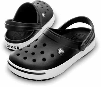 Крокбенд Клог Чорні Crocs Crocband II.5 Clog Black/White (48/49, чорний)