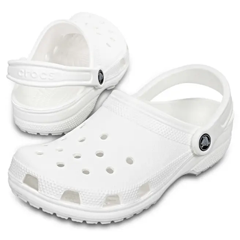 Жіночі крокси Crocs White Classic Clog (38-39, Білі)