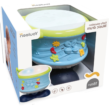 Барабан Lean Toys інтерактивний навчальний Блакитний 22637 (5905991049869)
