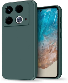 Силиконовый чехол HardCorner Infinix Note 40 (с микрофиброй) Green (41163-08)