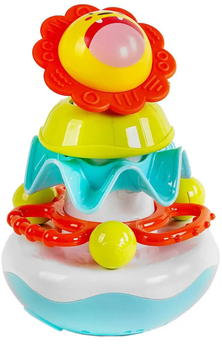 Пірамідка прорізувач для малюків LEAN Toys Соняшник 11702 (1818913425884)