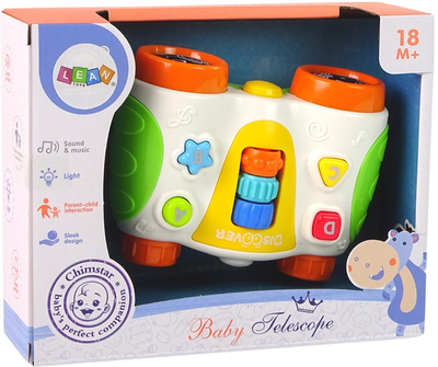 Lornetka interaktywna dla malucha LEAN Toys Discover ze światłem i dźwiękami 12066 (5904665997727)