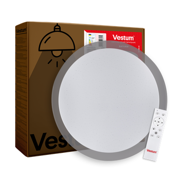 Стельовий світильник Vestum SATURN зоряне небо 60W 425*60мм 3000К-6500К з ДК