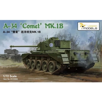 Збірна модель 1/72 Британський середній танк A34 Comet Mk.IB Vespid Models VS720004