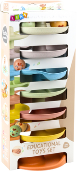 Розвиваюча доріжка LEAN Toys з 7 рівнями і кульками-брязкальцями 22866 (5905991052159)