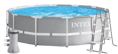 Басейн каркасний круглий Intex 366 x 99 см з фільтром насосом і сходами (26716)