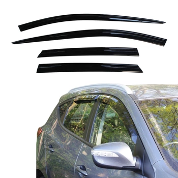 Дефлекторы окон ветровики HYUNDAI ix35 10-15 4шт CLOVER Хендай их35 АМ0022876