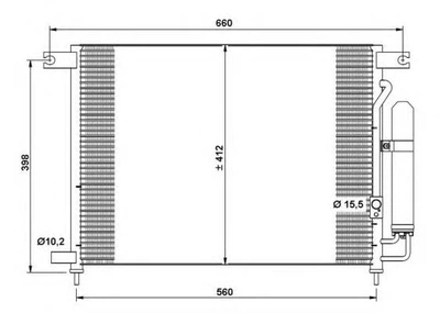 Конденсатор, система кондиционирования воздуха NRF 35766 NRF (35766)