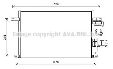 Радиатор кондиционера Ava (DW5137D)