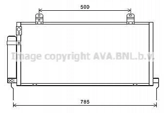 Радиатор кондиционера AVA COOLING MTA5221D Mitsubishi Galant 7812A173, MR958343