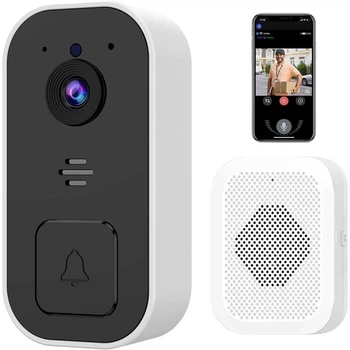 Відеодзвінок бездротовий M1 з камерою безпеки 1080p HD Wi-Fi білий - Уценка