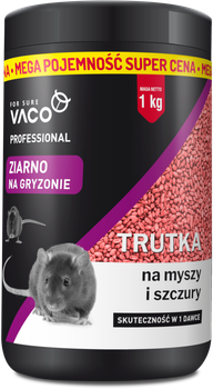 Зерновая приманка для крыс и мышей Vaco Professional 1 кг (DV00139UA)