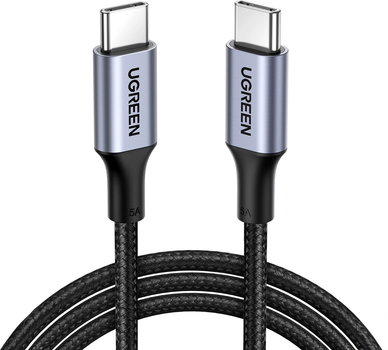 Kabel Ugreen US316 USB-C - USB-C 5 A 480 Mb/s 0.5 m Szary (AT6957303824786)