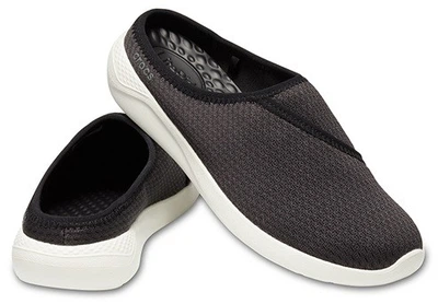 Дитячі крокси-кросівки для дівчинки Crocs Women's LiteRide™ Mesh Mule Black White (33/34, чорний)