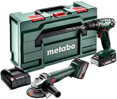 Набор аккумуляторной техники Metabo Combo Set 2.6.6 18 V BS 18 + W 18 7-125 + metaBOX 165 L (685234000)