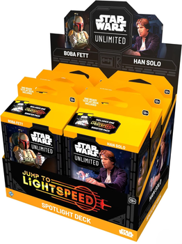 Набір карт Fantasy Flight Games Star Wars Unlimited Card Game Jump to Lightspeed Spotlight Deck Box (6) (841333131333)