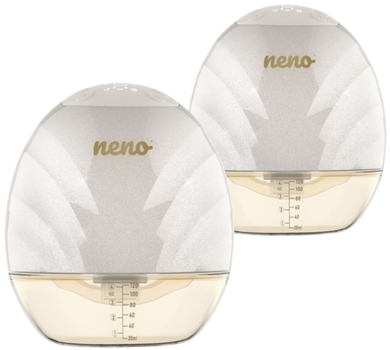 Електронний молоковідсмоктувач Neno Perla Twin handsfree трифазний бездротовий (NEN-MAM-LK0160) 2 x 120 мл (5902479675572)