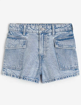 Шорти H&M ДД014060 (1126328002) колір блакитний 158