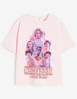 Футболка H&M ДД014053 (1140058004) колір рожевий 134/140