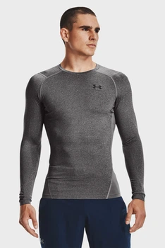 Лонгслив UA HG Armour Comp LS серый Мужчины LG 1361524-090