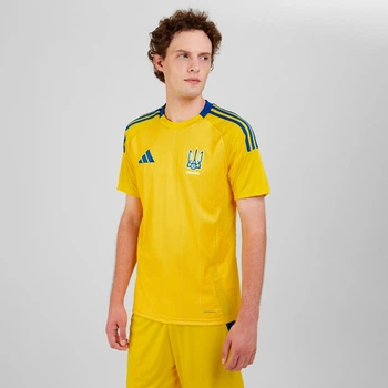 Футболка збірної України з футболу Adidas UKRAINE сезон 24/25 IK2251 (жовтий), Жовтий, Розмір (EU) — M