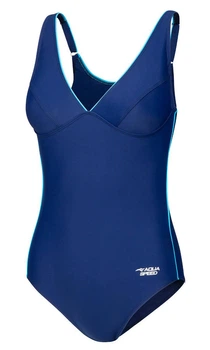 Купальник слитный для женщин Aqua Speed GRACE 61560 синий, бирюзовый Женский 38