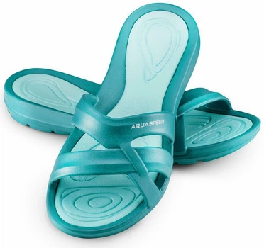 Шлепанцы Aqua Speed PANAMA 7917 бирюзовый Женские 41
