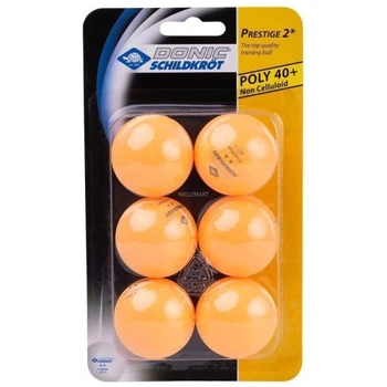 М'ячі для настільного тенісу Donic Prestige 2 зірки 40+ 6 шт. Orange 658028, Помаранчевий, Розмір (EU) - 1SIZE 658028