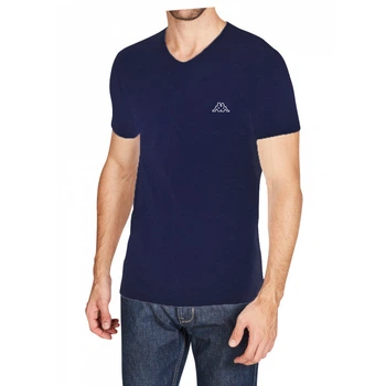 Футболка Kappa T-shirt Mezza Manica Scollo V темно-синий Чел XXL