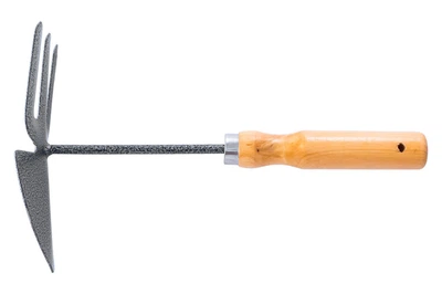 Мотижка Mastertool 260х155 мм з дерев'яною ручкою садова сапочка для прополювання та розпушування ґрунту (IT-DR_11N)