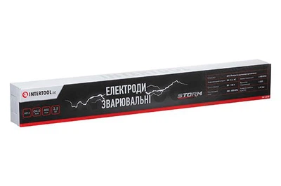 Електроди зварювальні Intertool 4мм 2.5кг 6013 для ручного дугового зварювання вуглецевих сталей електродні прутки (D-IT_22-C)