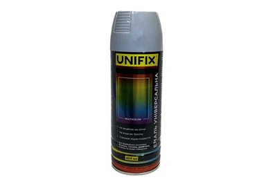 Эмаль универсальная Unifix 400мл серая для покраски металла бетона дерева стекла и других поверхностей (IT-DR_11N)