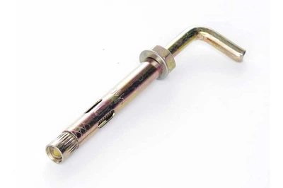 Анкер однораспорный с гайкой L-крюк Apro 10 х 80мм x М8 (5шт) (CLRL0810080)