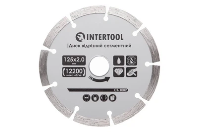 Диск алмазный Intertool 125 мм для резки бетона и камня сегментный алмазный диск для кирпича (D-IT_22-C)
